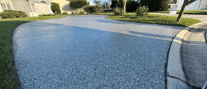 driveway concrete coated by river LLC